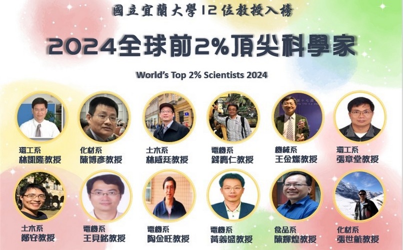 恭喜陳輝煌教授獲2024全球前2%頂尖科學家